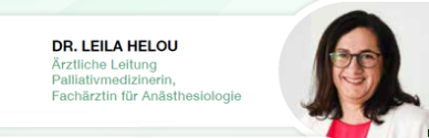 Porträt von Dr. Leila Helou und Martina Pluntke, beide Fachkräfte in der Palliativmedizin.