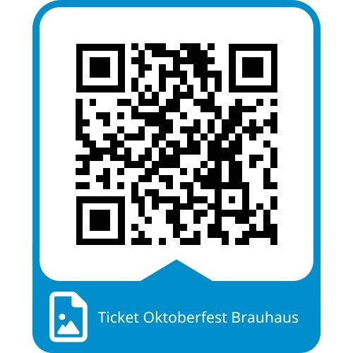 QR-Code für ein Ticket zum Oktoberfest im Brauhaus.