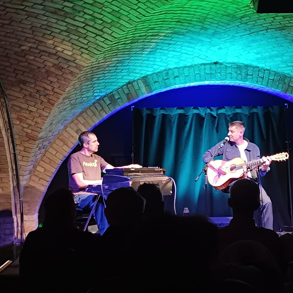 Benefizkonzert mit Menna Mulugeta, Ulf Kleiner und Daniel Stelter Ulf Kleiner und Daniel Stelter in Aktion
